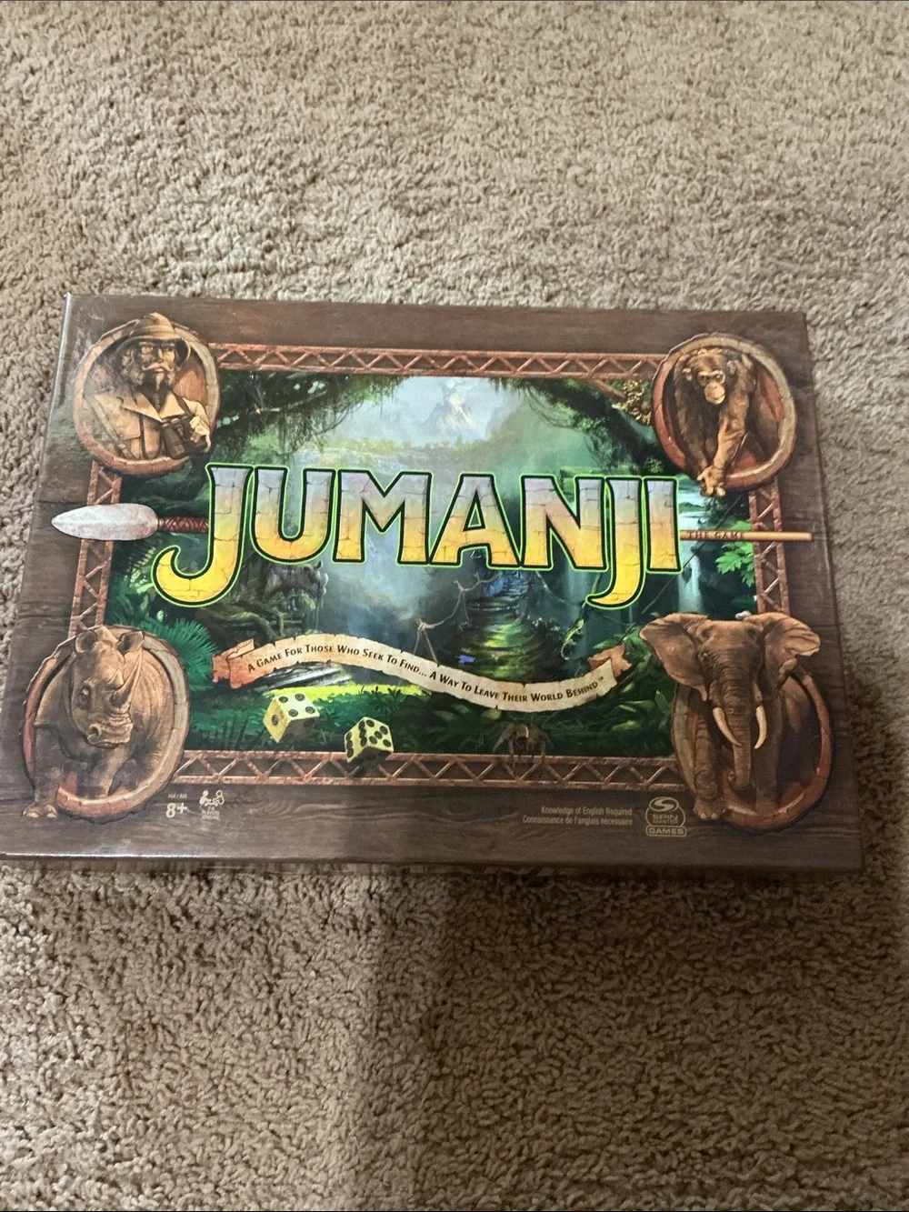 Jumanji Board Game - Classic Adventure Game - Green